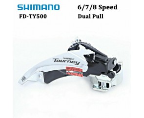 Shimano Tourney FD-TY500 Front Derailleur Gear mech Shifter Triple Dual-Pull Top or Bottom Genuine